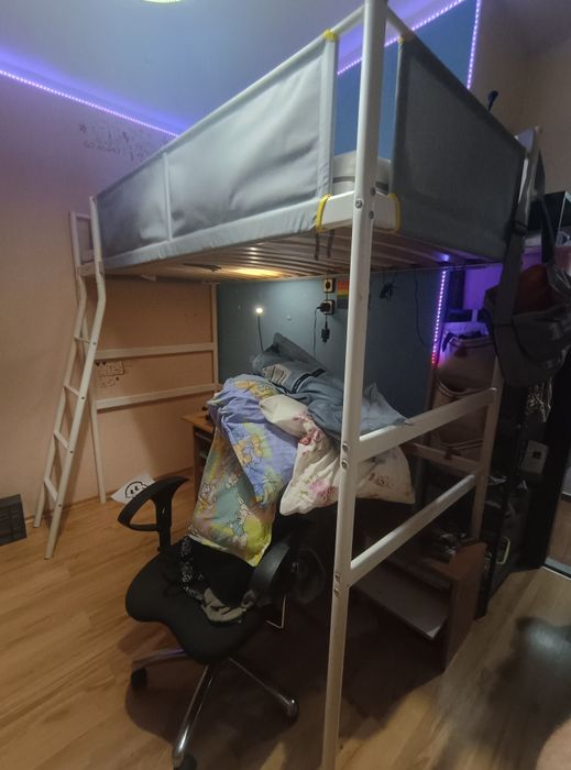 Легло на горен етаж икеа Vitval + матрак