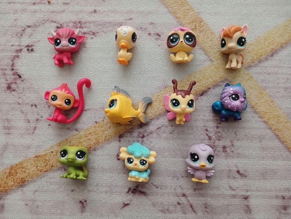 олдовские фигурки petshop