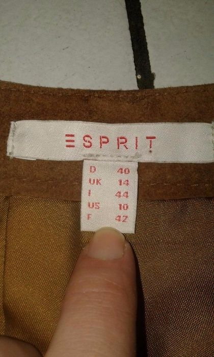 Fusta Esprit din piele intoarsa