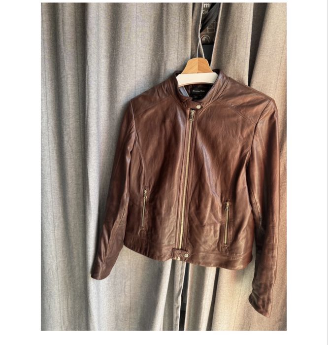 Кожено яке Massimo dutti S размер