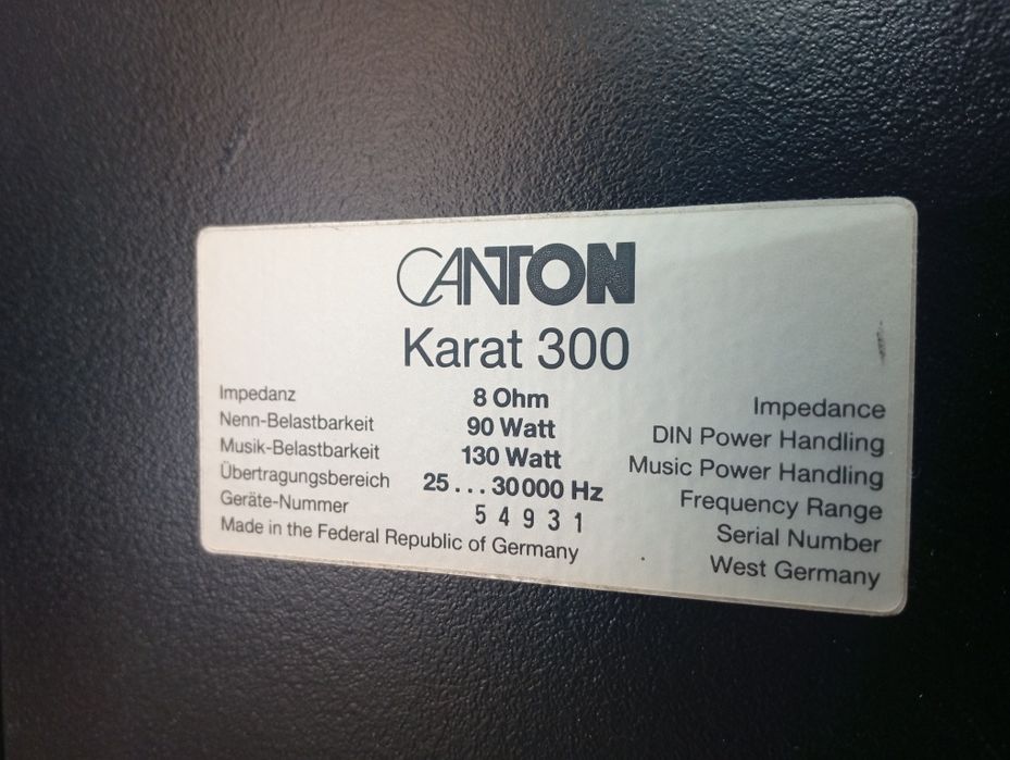 Тонколони CANTON Karat-300