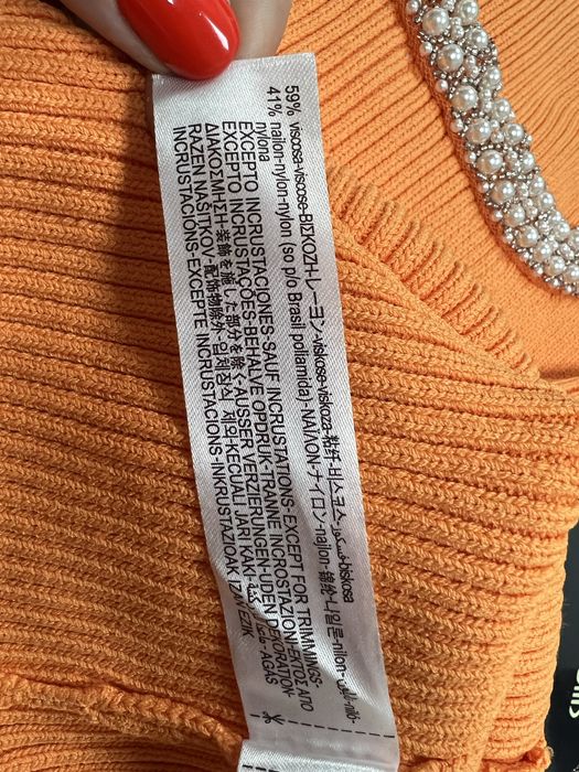 Rochie tricotata,Zara,portocalie,mini