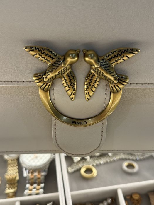 PINKO “Lov on top handle mini light vite”