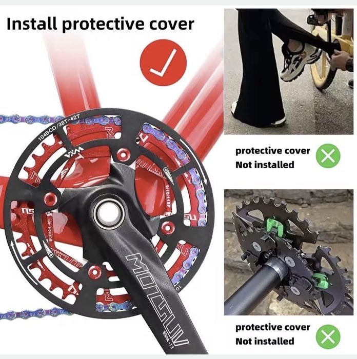 Protectie lant bicicleta MTB - WXM 104BCD