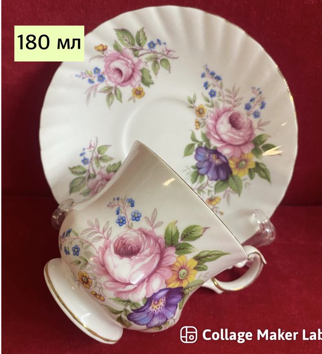 Английски порцеланови двоен сета за кафе