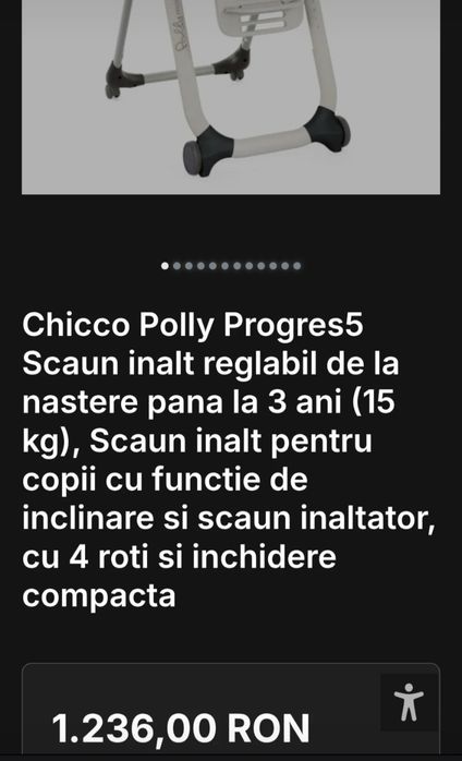 Scaun Chicco Polly Progres5 - Scaun 5 in 1 +0 pana la 3 ani