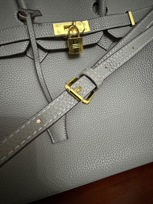 Серая женская сумка Birkin