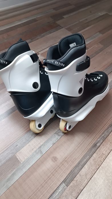 Role agresive USD SWAY Alb/ Negru marimea 43/44