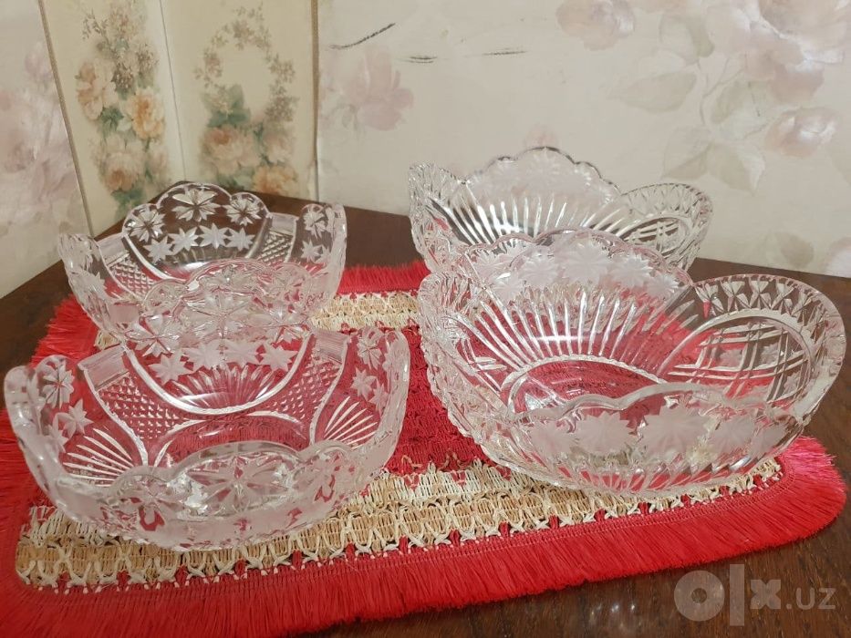 Вазочки хрустальные