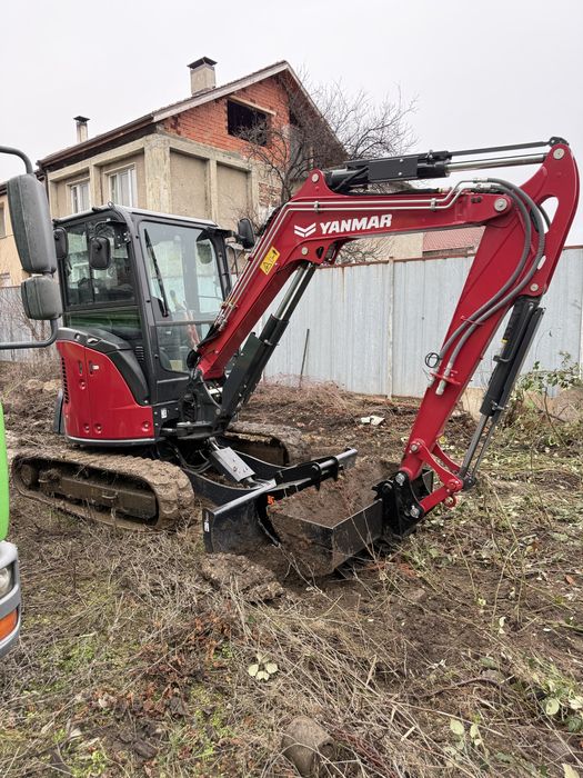 Мини багер и самосвал услуги