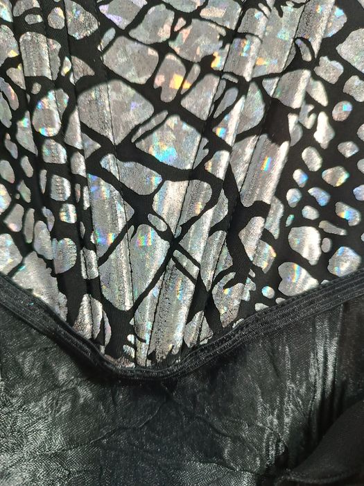 Бална рокля черно и сребърно