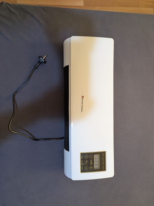 Mini aer conditionat cu ventilator 2 in 1, 55 cm, Rece/Cald, 16 - 40 grade, 1800W  cu telecomanda  Alb