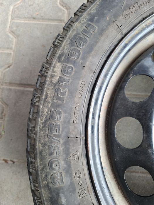 Janta tabla cu cauciuc Winter iarna 205/55/16, 5×112  Audi, VW