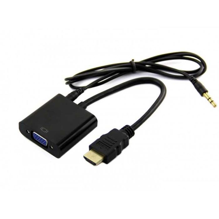 Adaptor Convertor HDMI Fara Sunet la VGA si Audio Cablu VGA HDMI VGA