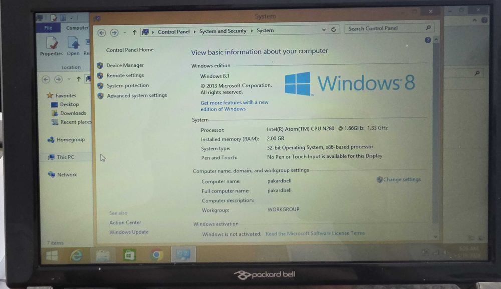 Mini Laptop HP si Packard Bell