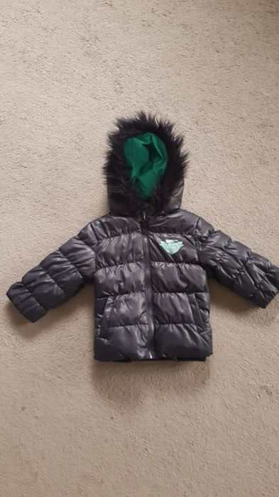 Geaca bebe baietel umpluta cu pene și puf mar 68/74