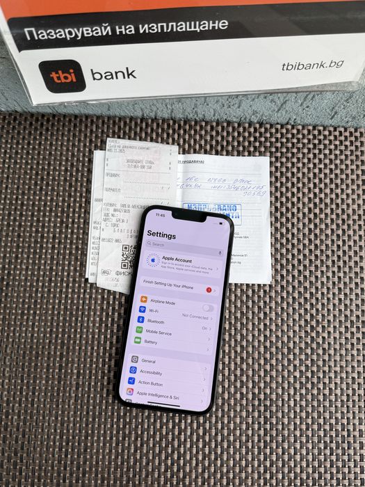 НОВ !ЛИЗИНГ*38лв/м iPhone 16e*Black айфон 16е ЧЕРЕН 128GB