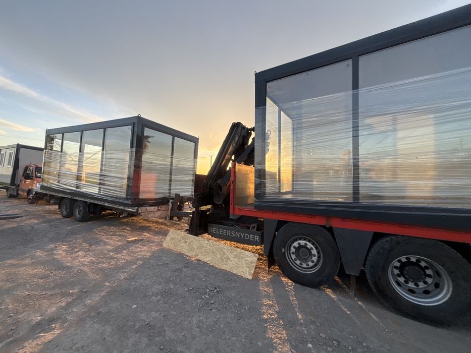 Container modular 2.7m latime cu 6m lungime se afla pe stoc nu necesita avans cu plata la livrare