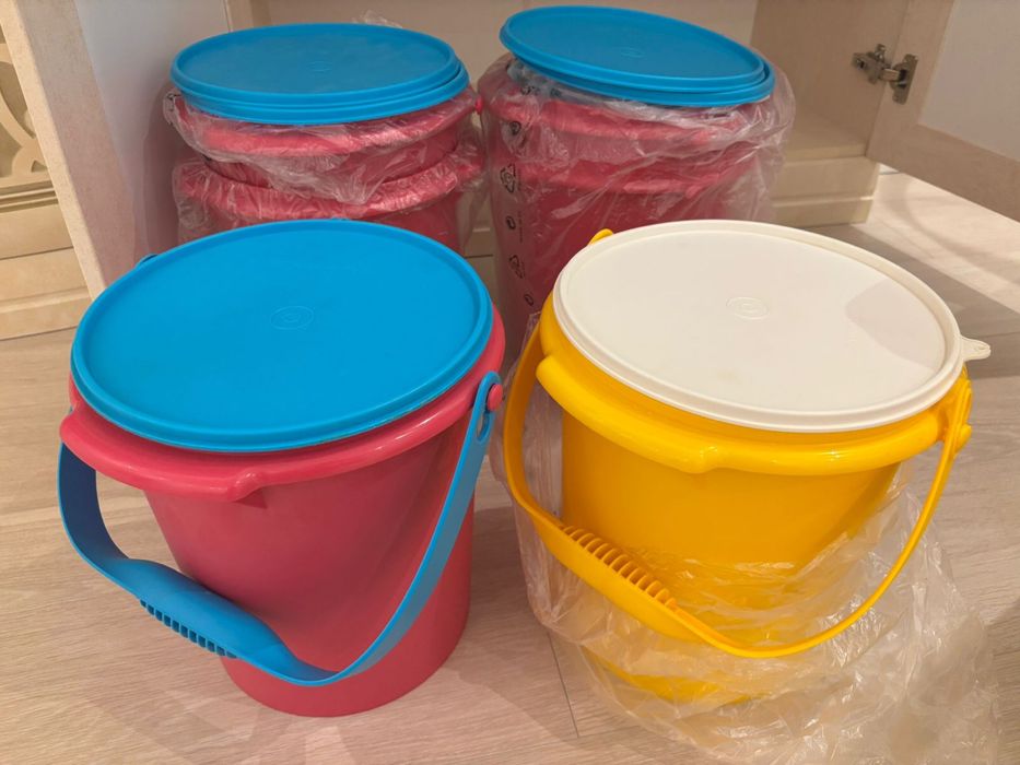 Tupperware набор чаш Милиан, ведро tupperware 5 литров