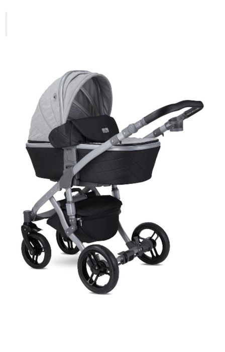 Бебешка количка Lorelli Rimini  3в1  сиво и черно