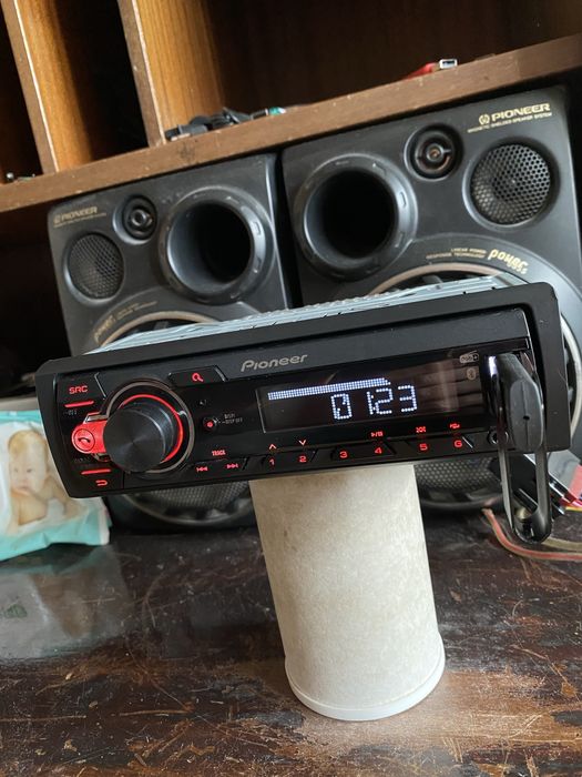 Pioneer mvh-330dab -НОВ МОДЕЛ -BLUETOOTH, USB, Aux, радио плеър cd сд