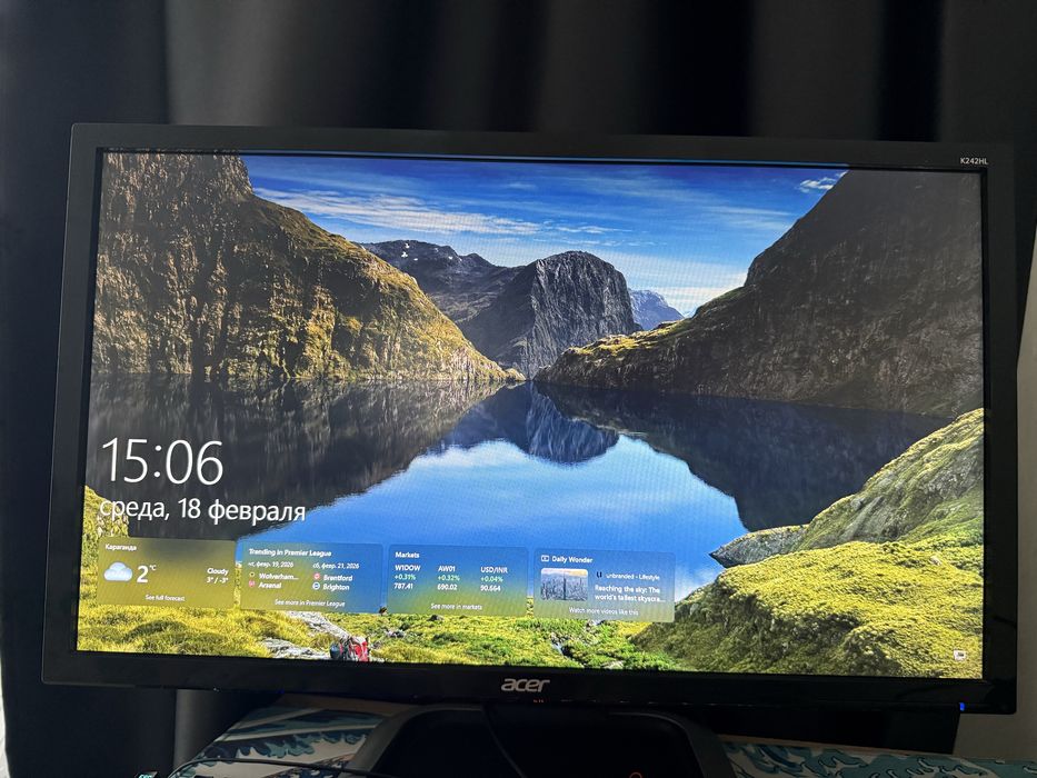 Игровой компьютер и монитор