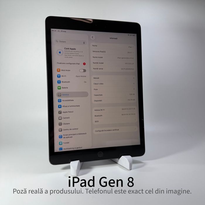 ispotmobile.ro iPad Gen 8 128GB WiFi Garanție 2 ani