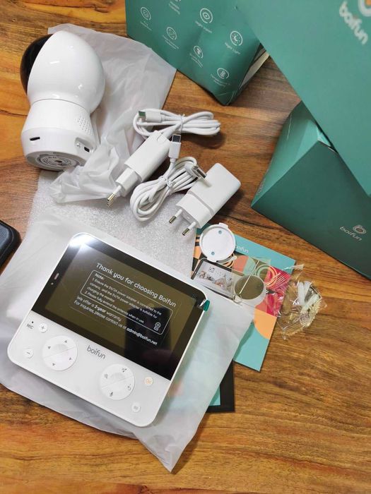 Запечатан 2K AI Бебефон BOIFUN – 5.5", WiFi, Нощно виждане, AI датчици