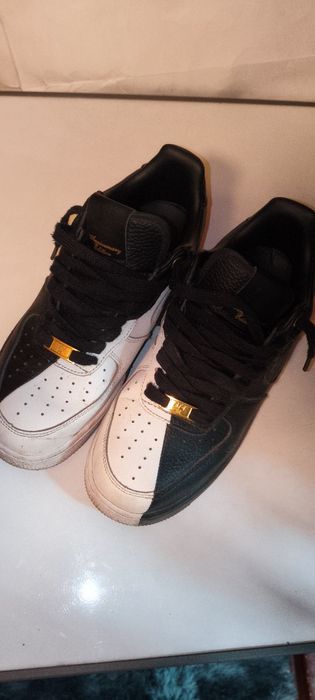 форсы черно белые af1 anniversary