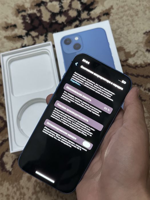 Продам или обмен •Iphone 13 256гб 85%