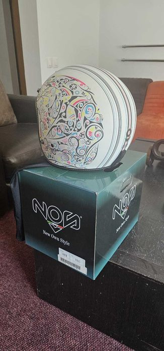 Casca Scuter Open Face NOS NS-1 Freedom Alb Mat marime XXL (63-64cm)