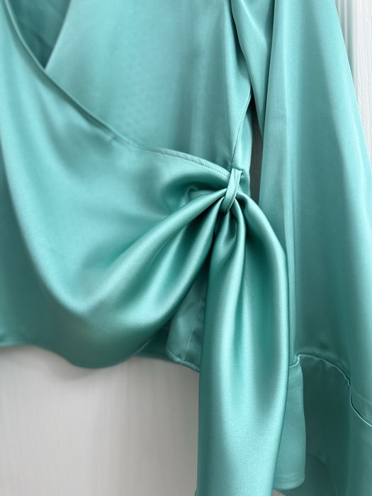 Bluză petrecută ZARA – Verde smarald (mărimea S)