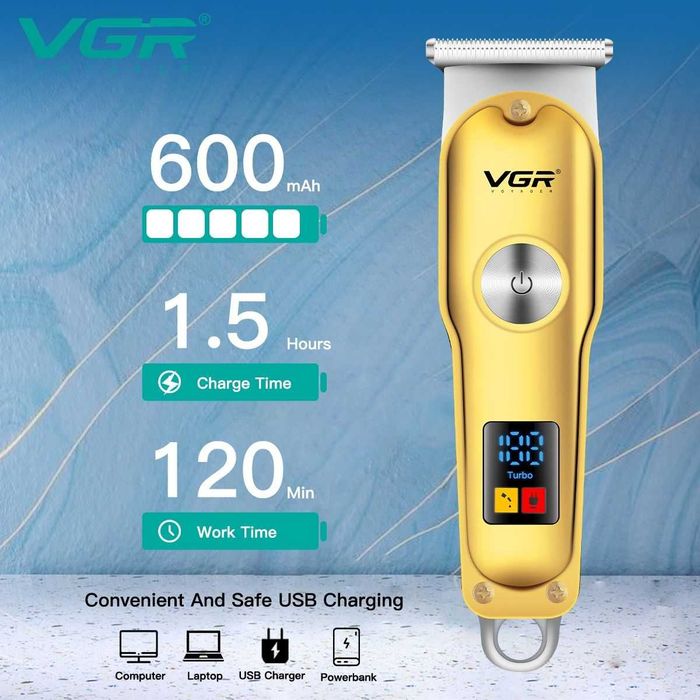 Soch va soqol olish uchun VGR V-290 Metall korpusli trimmer