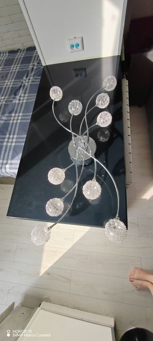 Люстра стекло метал