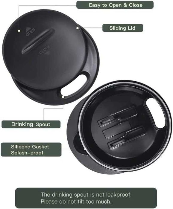 Cana cafea sau ceai, 470ml, perete dublu, izolat în vid, roz sau verde