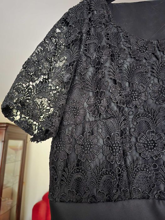 Rochie ocazie, unicat,  marime mare cu  bolero/ șal 48 / xl