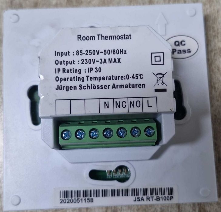 Termostat de camera programabil Jurgen Schlosser Armaturen