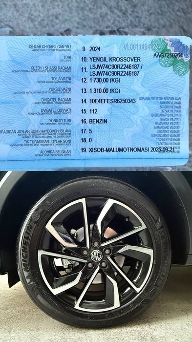 13.800 Km. 2024-25 dan xaydalgan. MG ZS Full.
