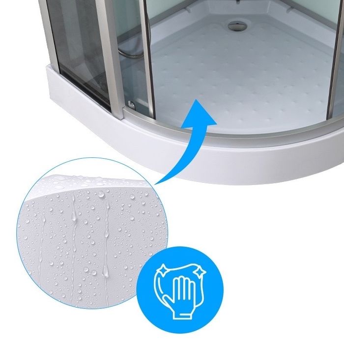 Cabina de dus cu Hidromasaj si Sauna, Dimensiune 90x90cm