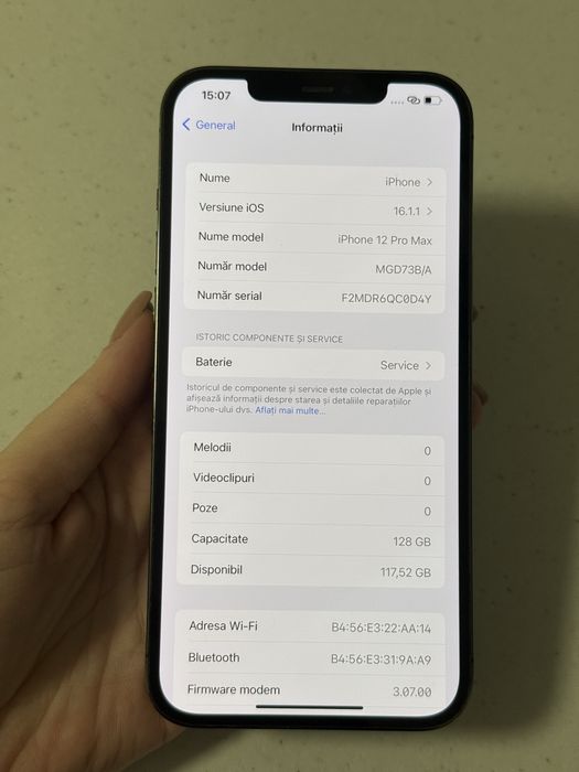 iPhone 12 Pro Max 128Gb impecabil iOS 16.1.1