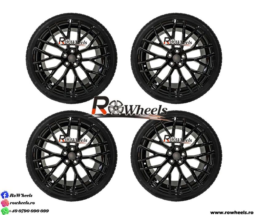 Jante AUDI 21 R21 RS A5 A6 A7 A8 Q3 Q5 Q7 Q8 Gloss black cu anvelope vara
