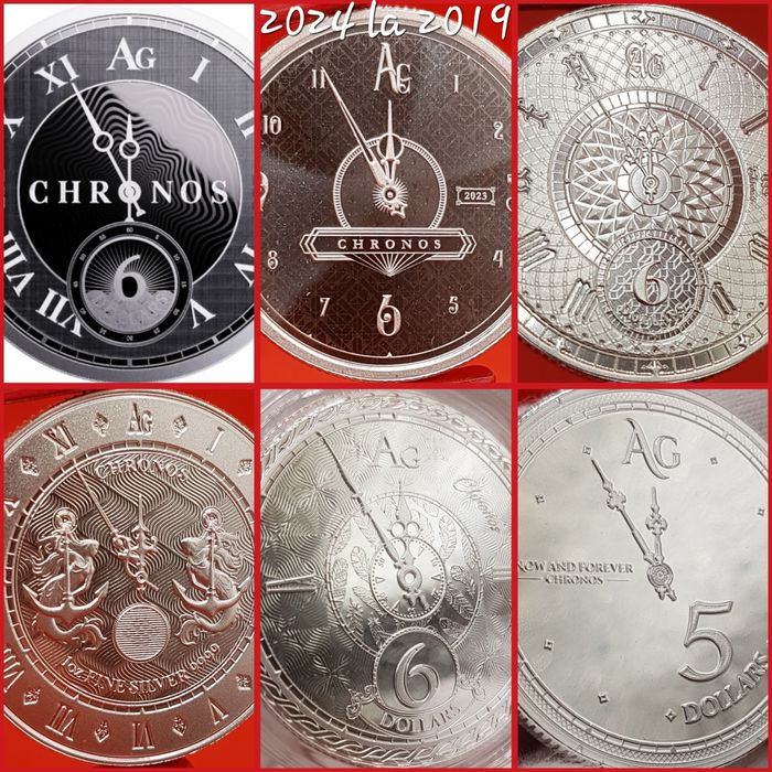 Slovacia Icon Chronos Terra Vivat Eq Magnum complete monede argint 999
