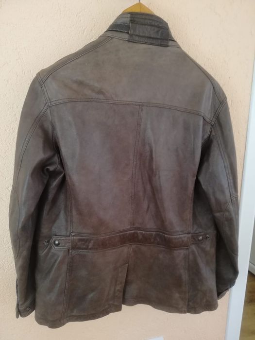 Geacă Massimo Dutti piele naturala Xl bărbați