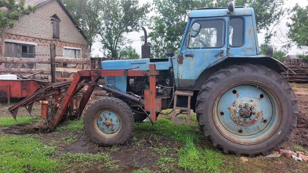 Мтз 80 с куном и ковш