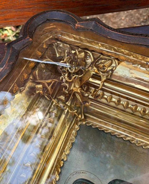 Icoană ortodoxă veche cu Sfânta Matrona din Constantinopol