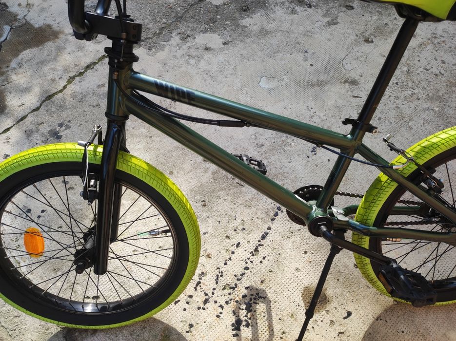 Bicicletă BMX Wipe 500 20" verde