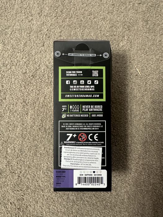 Kendama Sweets GEMSTONE Sapphire – AntiSkid 2.0 (nouă)