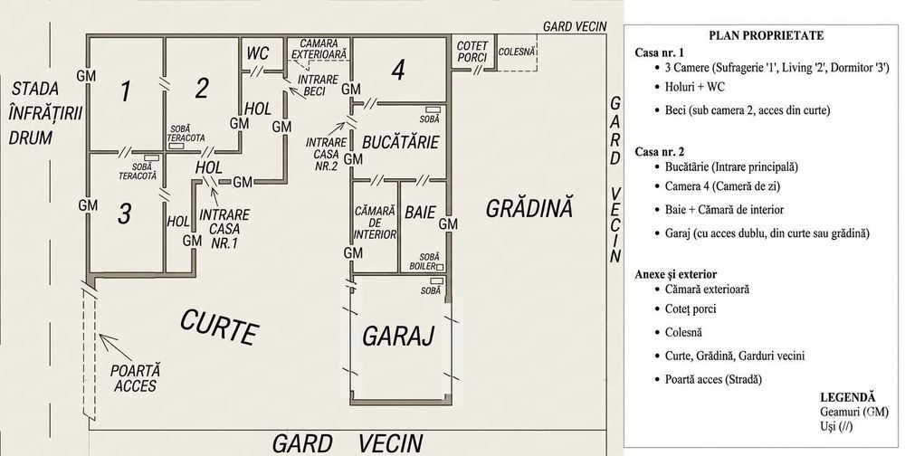 Casă de vânzare – Vișeu de Sus (Zonă Rezidențială), partial mobilată