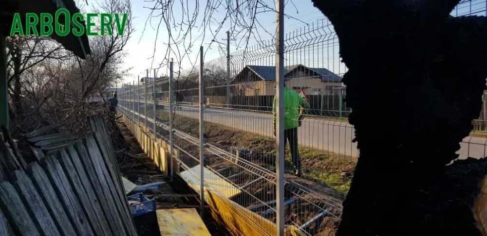 Imprejmuire,gard plasa,panouri bordurate,porti,provizorii/permanente