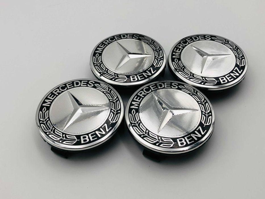 Capace Janta Compatibile Mercedes 72 mm lauri negru